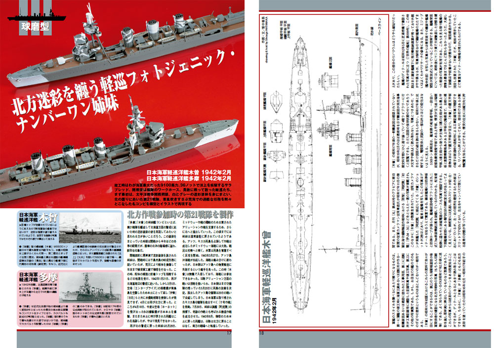 日本海軍軽巡洋艦 1/700 マスターモデリングガイド 本 (大日本絵画 船舶関連書籍 No.23232) 商品画像_4