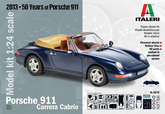 ポルシェ 911 カレラ カブリオレ プラモデル (イタレリ 1/24 カーモデル No.3679) 商品画像