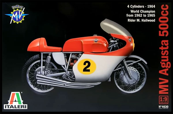 MV アグスタ 500cc 4気筒 1964 プラモデル (イタレリ 1/9 モーターサイクル No.4630) 商品画像