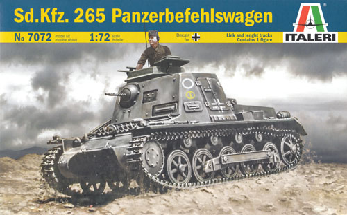 Sd.Kfz.265 1号指揮戦車 プラモデル (イタレリ 1/72 ミリタリーシリーズ No.7072) 商品画像