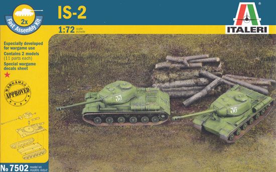 ソビエト IS-2 重戦車 プラモデル (イタレリ 1/72 ミリタリーシリーズ No.7502) 商品画像
