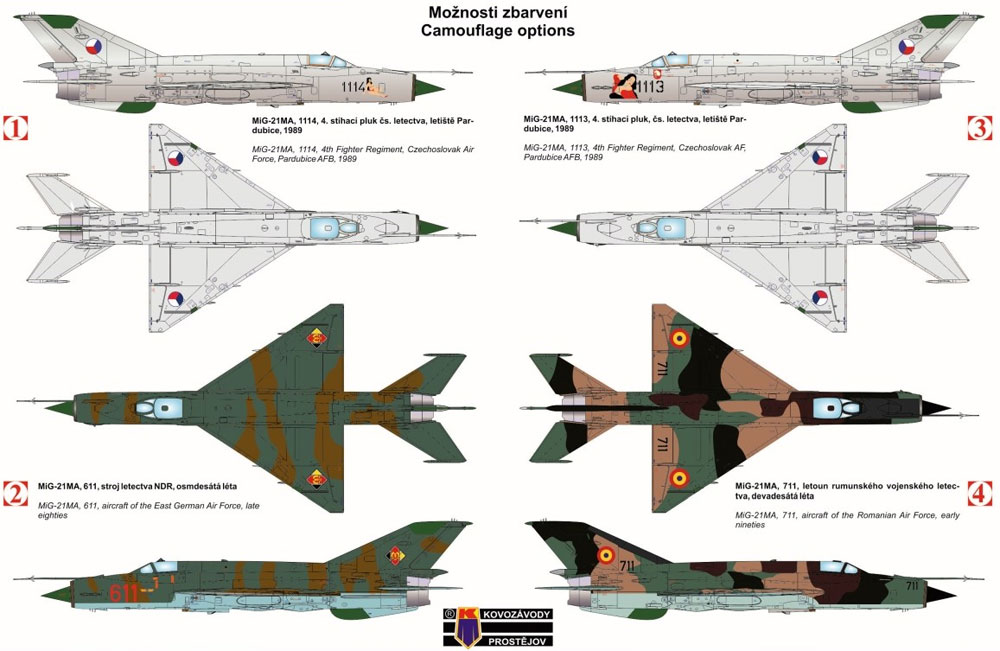 MiG-21MA フィッシュベッド プラモデル (KPモデル 1/72 エアクラフト プラモデル No.KPM0097) 商品画像_1