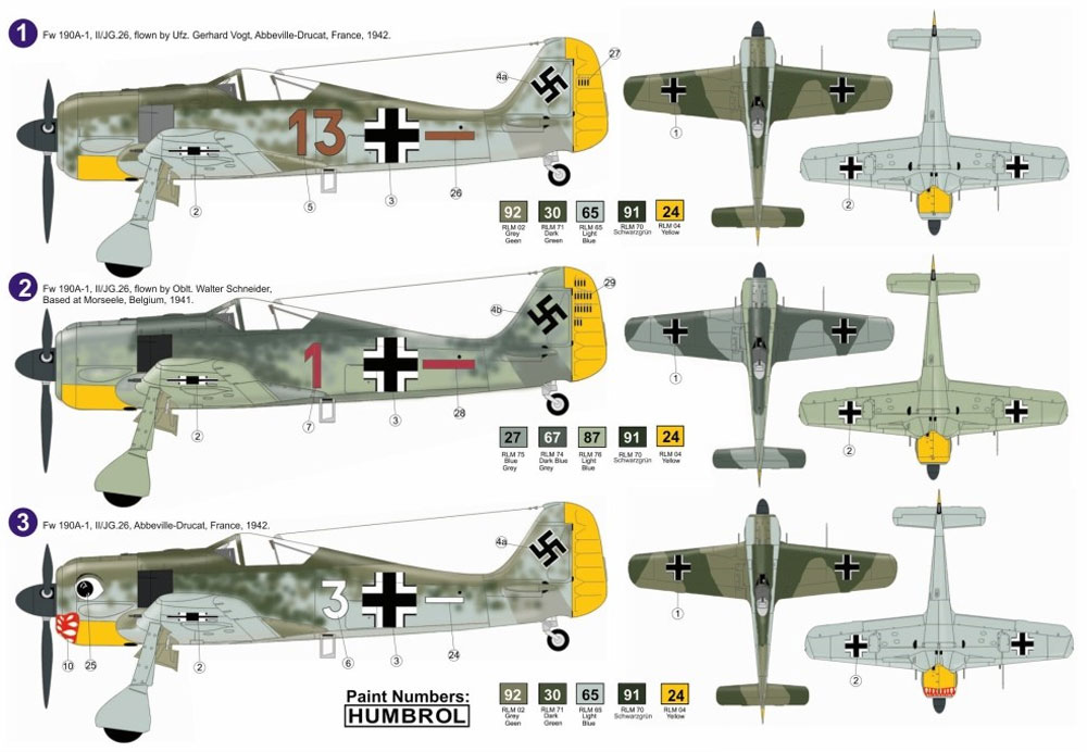 フォッケウルフ Fw190A-1 プラモデル (AZ model 1/72 エアクラフト プラモデル No.AZ7584) 商品画像_1