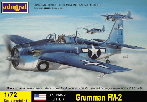 グラマン FM-2 ワイルドキャット プラモデル (アドミラル 1/72 エアクラフト プラモデル No.ADM7213) 商品画像