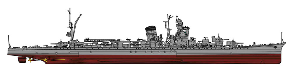 日本海軍 軽巡洋艦 酒匂 プラモデル (ハセガワ 1/350 Z帯 No.40098) 商品画像_3