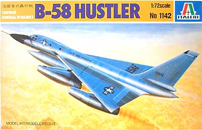 B-58 ハスラー プラモデル (イタレリ 1/72 航空機シリーズ No.1142) 商品画像
