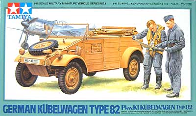 Pkw.K1 キューベルワーゲン 82型 プラモデル (タミヤ 1/48 ミリタリーミニチュアシリーズ No.001) 商品画像