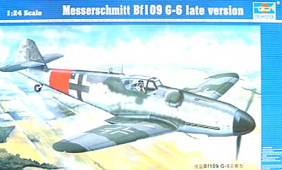 メッサーシュミット Bf109G-6 後期型 プラモデル (トランペッター 1/24 エアクラフトシリーズ No.02048) 商品画像
