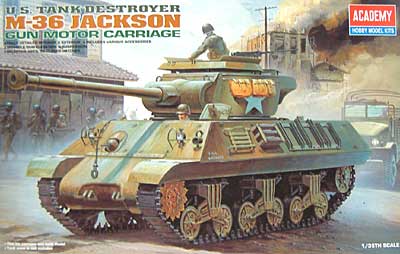 アメリカ 駆逐戦車 M-36 ジャクソン ガン・モーターキャリアー プラモデル (アカデミー 1/35 Armors No.1395) 商品画像