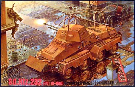 Sd.Kfz.232(FU） 8輪装甲車 プラモデル (ローデン 1/72 AFV MODEL KIT No.072T704) 商品画像