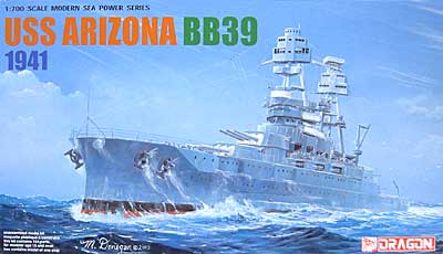 U.S.S. アリゾナ BB39 (1941年） プラモデル (ドラゴン 1/700 Modern Sea Power Series No.7040) 商品画像