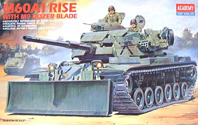 M60A1 ライズ w/M9 ドーザーブレード プラモデル (アカデミー 1/35 Armors No.1390) 商品画像