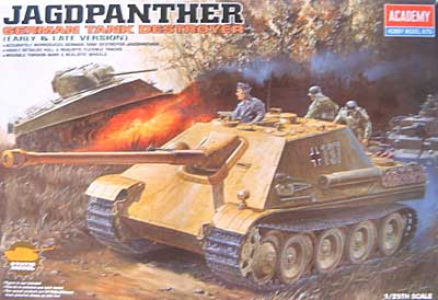 ドイツ 駆逐戦車 ヤクトパンター 初期&後期型 プラモデル (アカデミー 1/25 Scale Armor No.13019) 商品画像