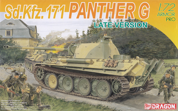 Sd.Kfz.171 パンターG型 後期型 プラモデル (ドラゴン 1/72 ARMOR PRO (アーマープロ) No.7206) 商品画像