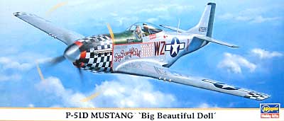 P-51D ムスタング ビッグ ビューティフル ドール プラモデル (ハセガワ 1/72 飛行機 限定生産 No.00676) 商品画像