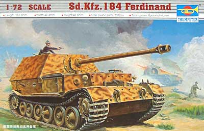 ドイツ駆逐戦車 Sd.Kfz.184 フェルディナンド プラモデル (トランペッター 1/72　ミニＡＦＶシリーズ No.07205) 商品画像