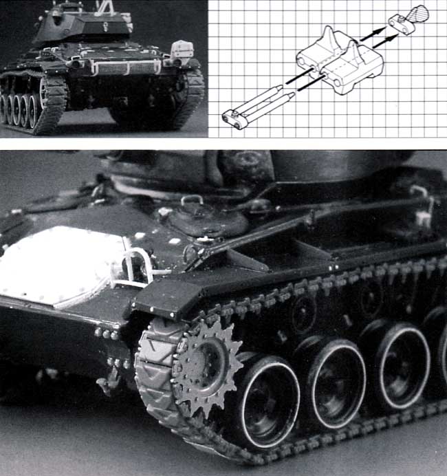 M24戦車用履帯 T85E1型 (可動式） メタル製スプロケット付 プラモデル (モデルカステン 連結可動履帯 SKシリーズ No.SK-063) 商品画像_1