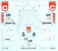 スタジオ27 F-1 オリジナルデカール ティレル 020B '92 デカール