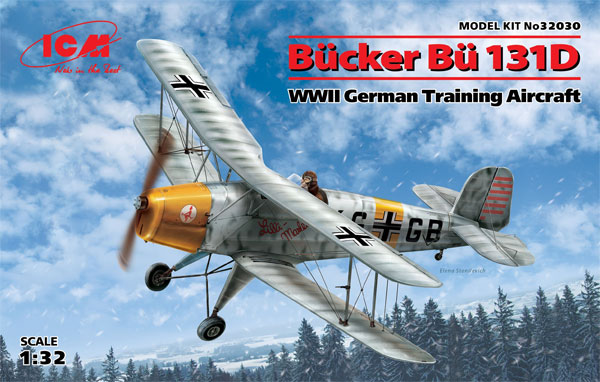 ビュッカー Bu131D ドイツ練習機 プラモデル (ICM 1/32 エアクラフト No.32030) 商品画像