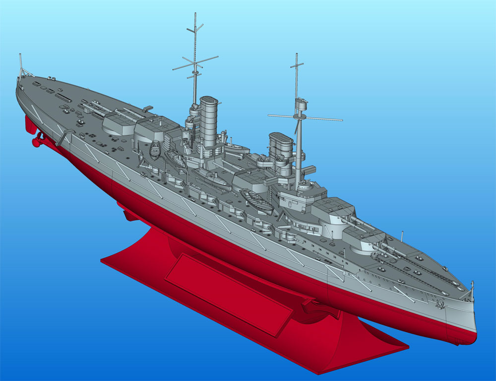 ドイツ 弩級戦艦 マルクグラーフ プラモデル (ICM 1/700 シップ＆ボート No.S017) 商品画像_2
