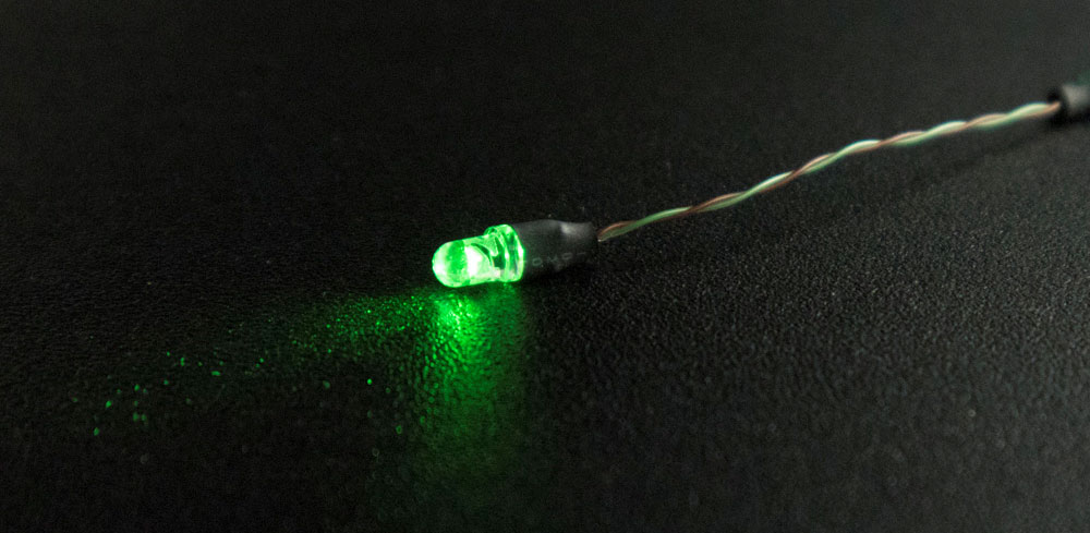 砲弾型 3mm LED 緑 LED (GSIクレオス VANCE アクセサリー LEDモジュール No.VAL-002G) 商品画像_3