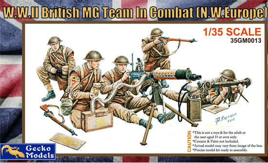 WW.2 イギリス軍 機関銃チーム 北西ヨーロッパ プラモデル (ゲッコーモデル 1/35 ミリタリー No.35GM0013) 商品画像