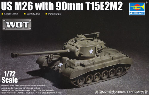 アメリカ M26 スーパーパーシング トランペッター プラモデル