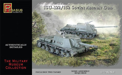 ISU-122/152 ソビエト重駆逐戦車 (2輌セット) プラモデル (ペガサスホビー 1/72 ミリタリーミュージアム No.7670) 商品画像
