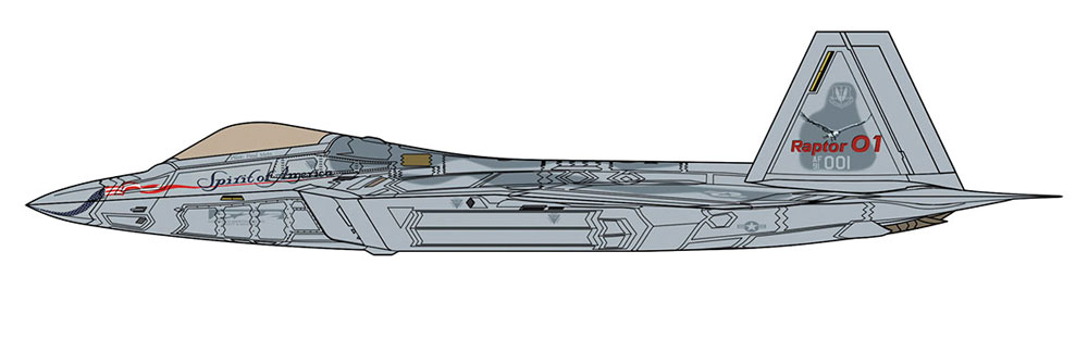 F-22 ラプター ロールアウト プラモデル (ハセガワ 1/48 飛行機 限定生産 No.07467) 商品画像_3