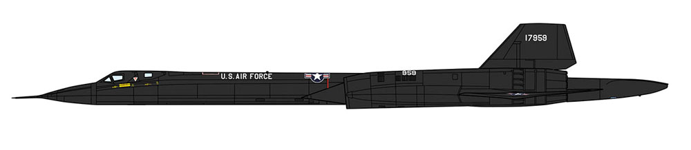 SR-71 ブラックバード (A型) ビッグテイル プラモデル (ハセガワ 1/72 飛行機 限定生産 No.02278) 商品画像_2