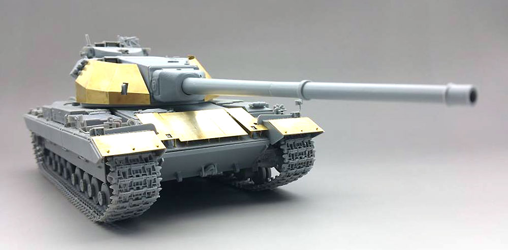 イギリス 重戦車 FV214 コンカラー Mk.1 w/スペースドアーマー プラモデル (アミュージングホビー 1/35 ミリタリー No.35A013) 商品画像_2