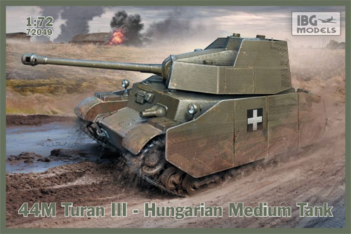 ハンガリー中戦車 43M トゥラーン 3 75mm長砲身型 プラモデル (IBG 1/72 AFVモデル No.72049) 商品画像