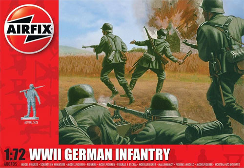 WW2 ドイツ歩兵 プラモデル (エアフィックス 1/72 AFV No.A00705) 商品画像