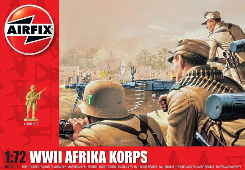 エアフィックス WW2 ドイツ アフリカ軍団 歩兵 1/72 AFV A00711 プラモデル