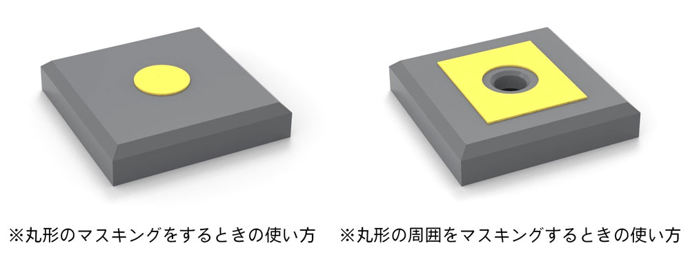 円形マスキングシール L (直径 4.8-6.0mm) マスキングシート (HIQパーツ 塗装用品 No.CMS-L-MSK) 商品画像_3