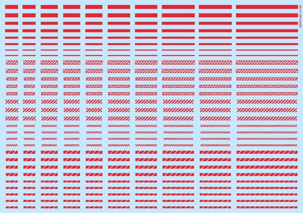 ラインデカール 2 レッド デカール (HIQパーツ デカール No.LINED02-RED) 商品画像_2