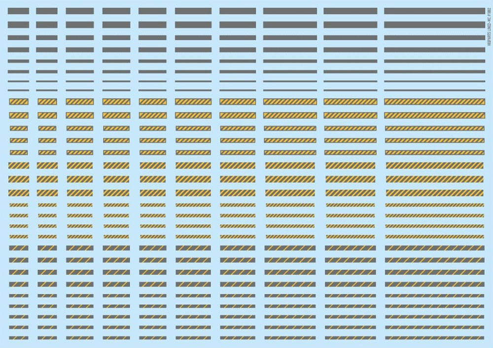 ラインデカール 2 グレー + イエロー デカール (HIQパーツ デカール No.LINED02-GRY) 商品画像_2
