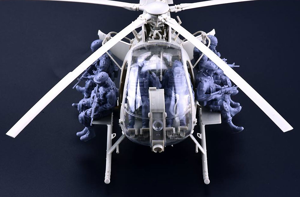 AH-6J/MH-6J リトルバード w/フィギュア 6体 プラモデル (キティホーク 1/35 エアモデル No.KH50004) 商品画像_2