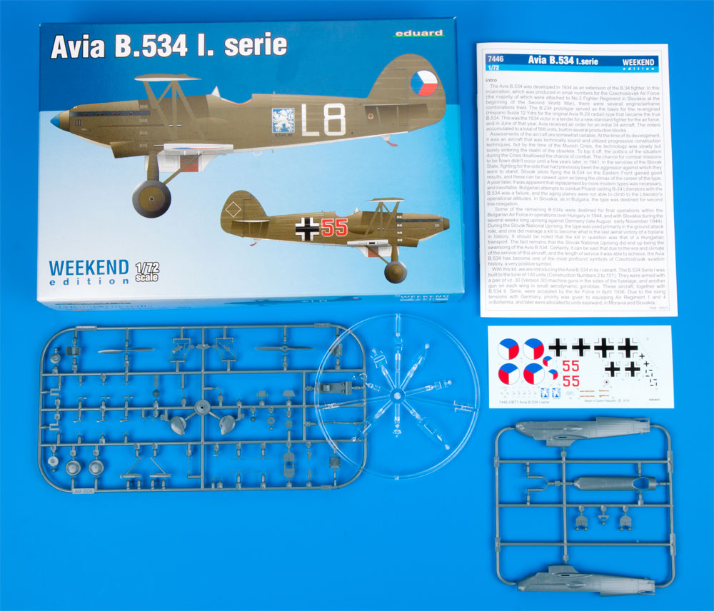 アビア B.534 1シリーズ プラモデル (エデュアルド 1/72 ウィークエンド エディション No.7446) 商品画像_1