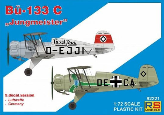 ビュッカー Bu133C ユングマイスター プラモデル (RS MODELS 1/72 エアクラフト プラモデル No.92221) 商品画像