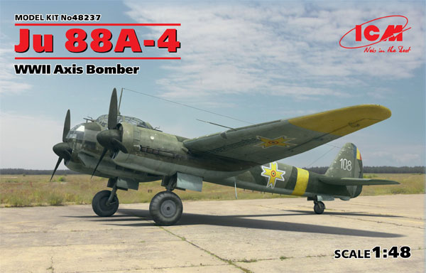 ユンカース Ju88A-4 爆撃機 枢軸国軍 プラモデル (ICM 1/48 エアクラフト プラモデル No.48237) 商品画像