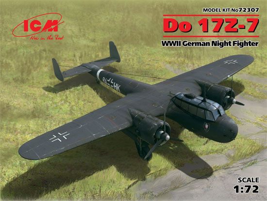 ドルニエ Do17Z-7 夜間戦闘機 プラモデル (ICM 1/72 エアクラフト プラモデル No.72307) 商品画像