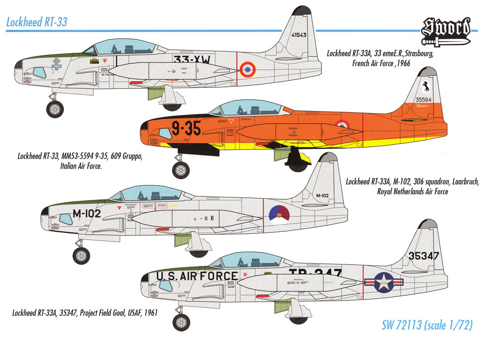 RT-33 シューティングスター プラモデル (ソード 1/72 エアクラフト プラモデル No.72113) 商品画像_1