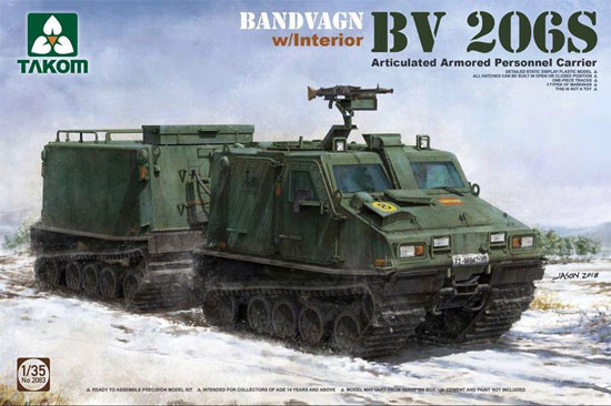 Bv206S 装甲兵員輸送車 w/インテリア プラモデル (タコム 1/35 AFV No.2083) 商品画像