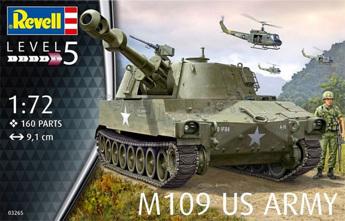 アメリカ陸軍 M109 自走砲 プラモデル (レベル 1/72 ミリタリー No.03265) 商品画像