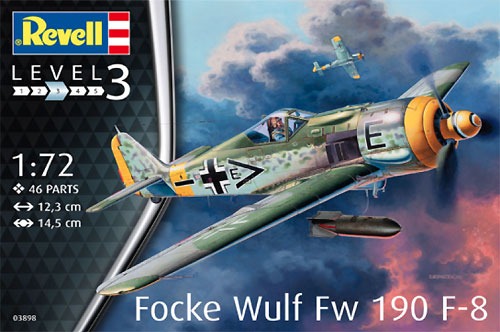 フォッケウルフ Fw190F-8 プラモデル (レベル 1/72 Aircraft No.03898) 商品画像