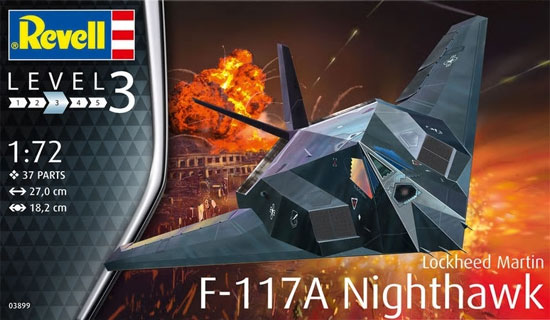 F-117A ナイトホーク プラモデル (レベル 1/72 飛行機 No.03899) 商品画像