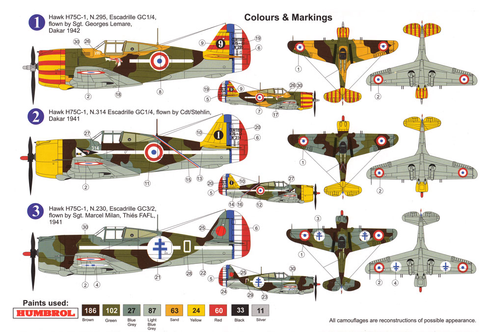 カーチス ホーク H-75C1北アフリカ戦線 プラモデル (AZ model 1/72 エアクラフト プラモデル No.AZ7575) 商品画像_1