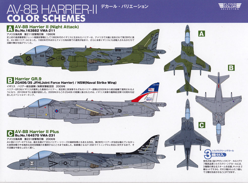 AV-8B ハリアー 2 プラモデル (プラッツ フライングカラー セレクション No.FC-009) 商品画像_1