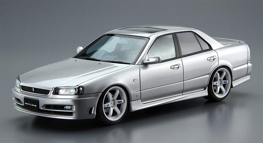 ニッサン ER34 スカイライン 25GT TURBO '01 カスタムホイール プラモデル (アオシマ 1/24 ザ・モデルカー No.4905083055960) 商品画像_2